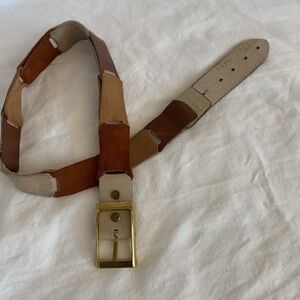 Vintage 70’s Leather Patchwork Belt XS